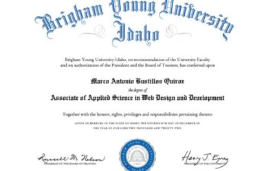 My Associate of Applied Science in Web Design and Development