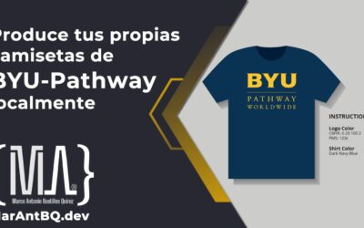 Produce tus propias camisetas de BYU-Pathway localmente