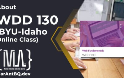 WDD 130 (BYU-Idaho Online Class)