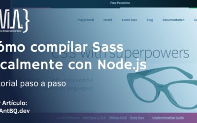 Cómo compilar Sass localmente con Node.js