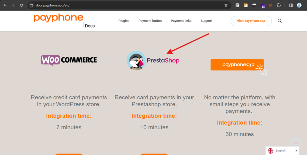 payphone en ecommerce prestashop