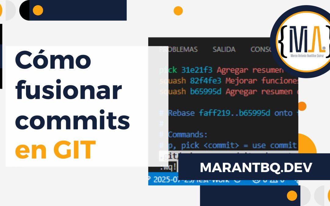 Cómo fusionar commits en GIT