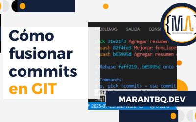 Cómo fusionar commits en GIT