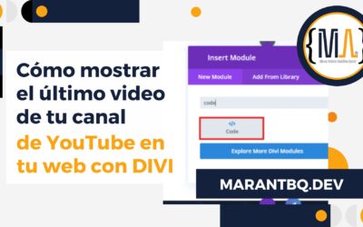 Cómo mostrar el último video de tu canal de YouTube en tu web con DIVI (y sin plugins)