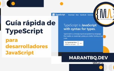 Guía rápida de TypeScript para desarrolladores JavaScript