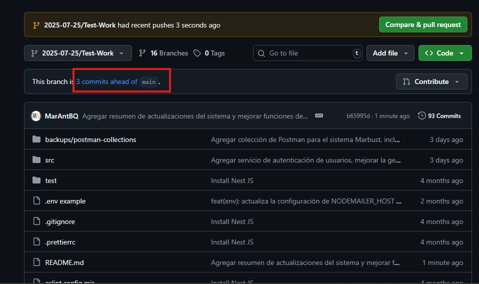 Cómo fusionar commits en GIT