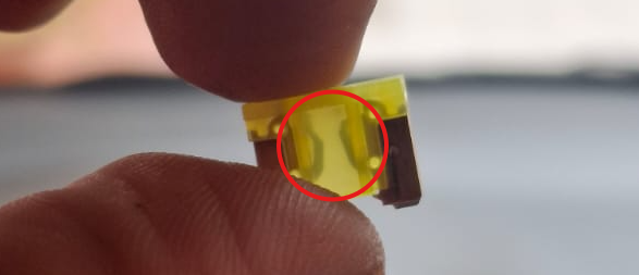 fusible de la toma de corriente