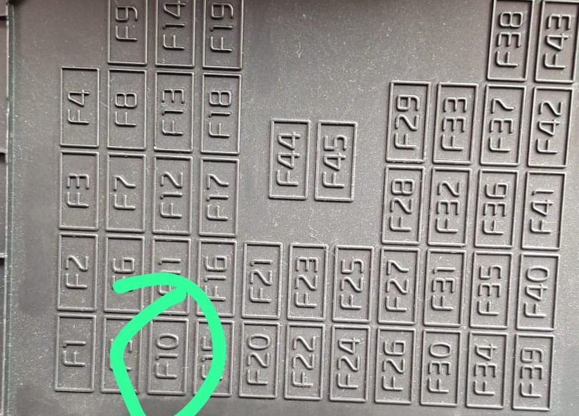 fusible de la toma de corriente