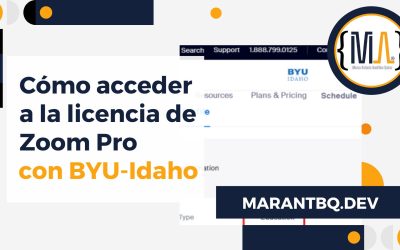 Cómo acceder a la licencia de Zoom Pro con BYU-Idaho