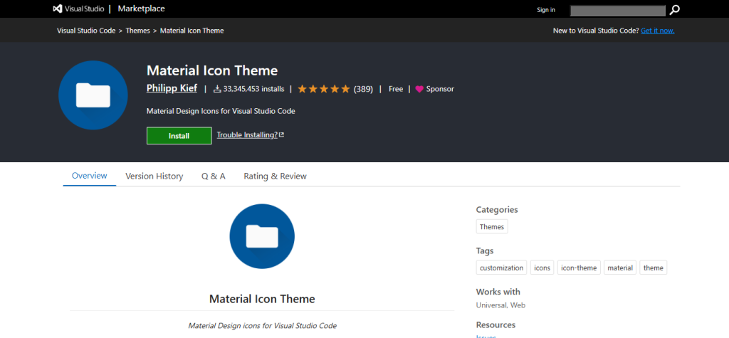 Material Icon Theme