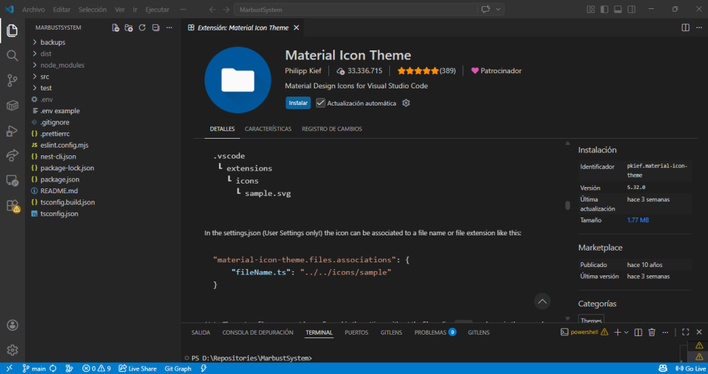 Material Icon Theme