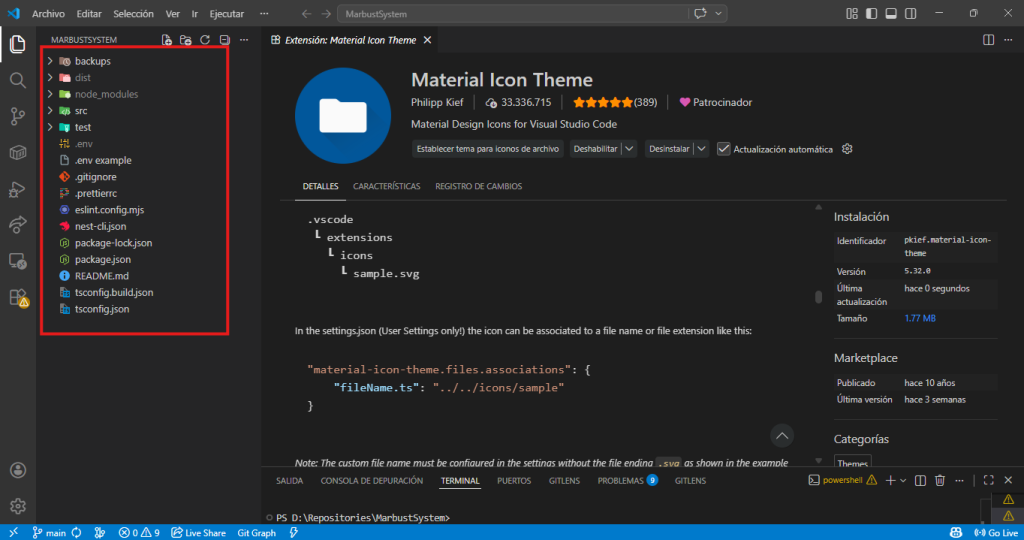 Material Icon Theme