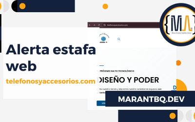 ⚠️ Alerta: posible estafa usando la web telefonosyaccesorios.com